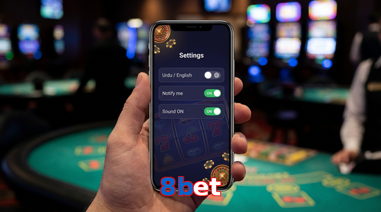 Game list for 8Bet app section