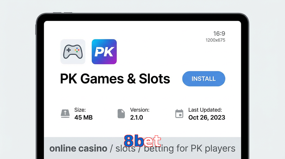 Game list for 8Bet gameapk section